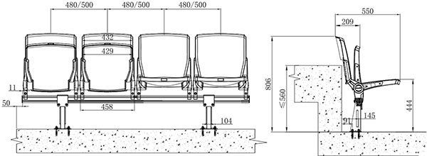 Yh Zf Dimensions Cad Drawing